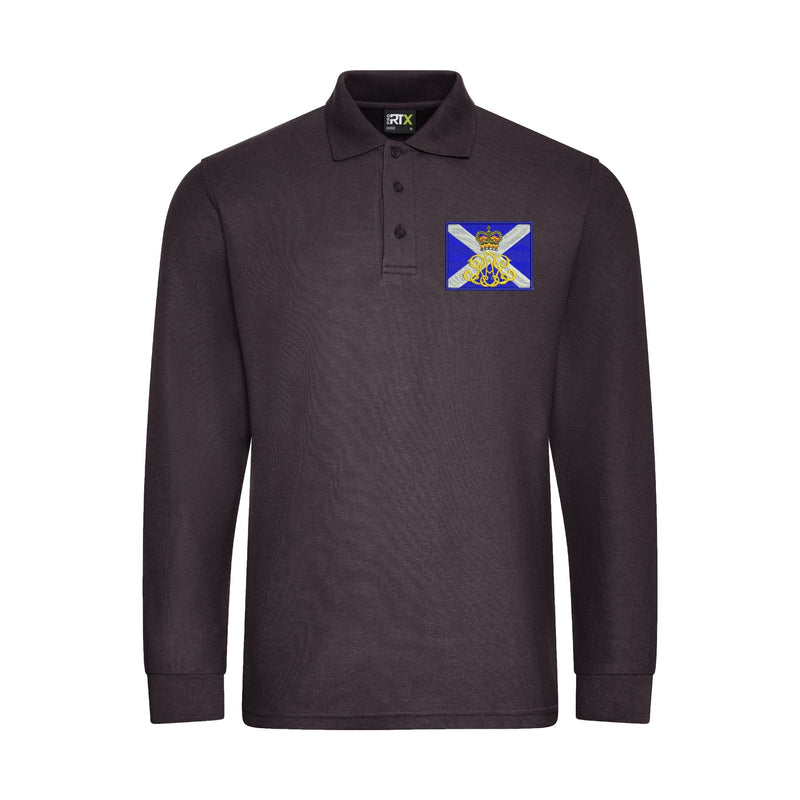 40th Regiment Royal Artillery - The Lowland Gunners Long Sleeve Polo Shirt