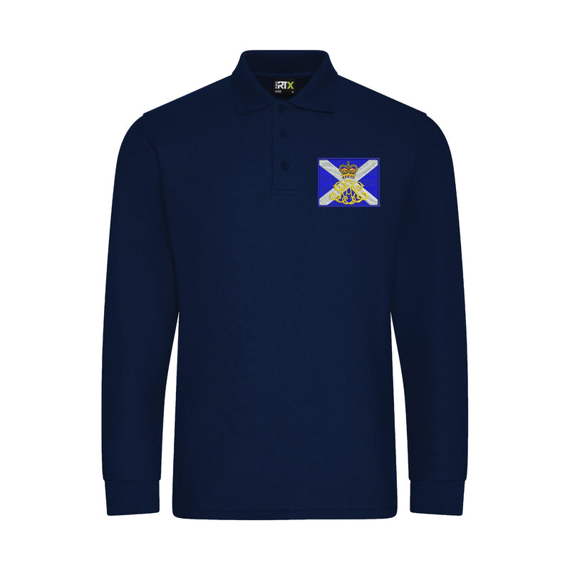 40th Regiment Royal Artillery - The Lowland Gunners Long Sleeve Polo Shirt