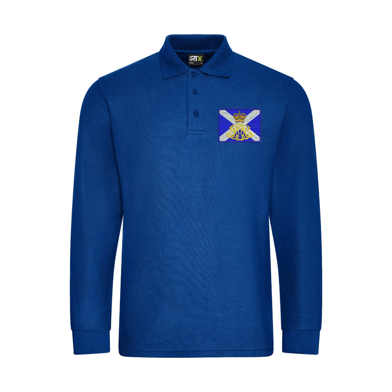 40th Regiment Royal Artillery - The Lowland Gunners Long Sleeve Polo Shirt