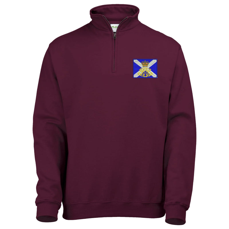 40th Regiment Royal Artillery - The Lowland Gunners Quarter Zip Sweatshirt