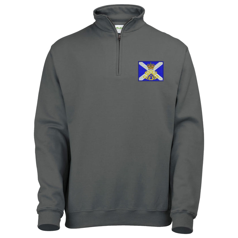 40th Regiment Royal Artillery - The Lowland Gunners Quarter Zip Sweatshirt