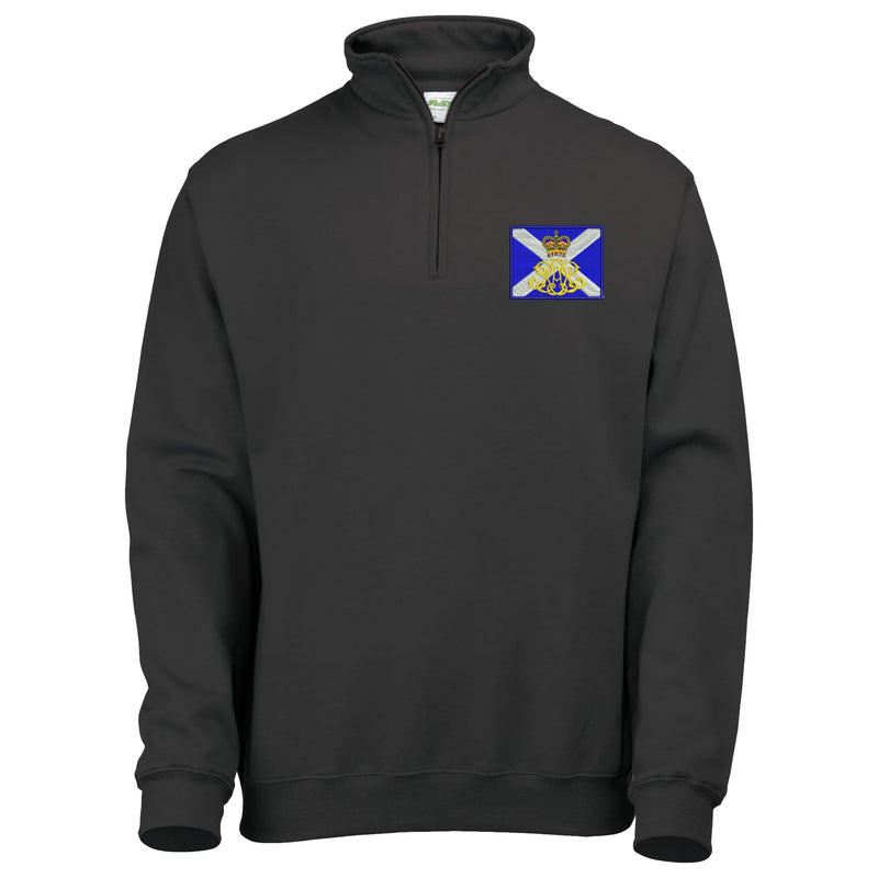 40th Regiment Royal Artillery - The Lowland Gunners Quarter Zip Sweatshirt