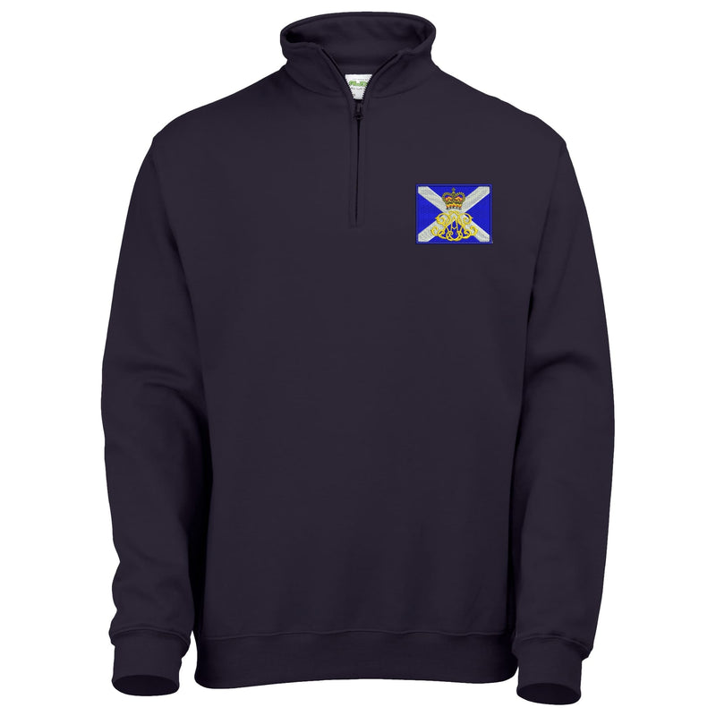 40th Regiment Royal Artillery - The Lowland Gunners Quarter Zip Sweatshirt