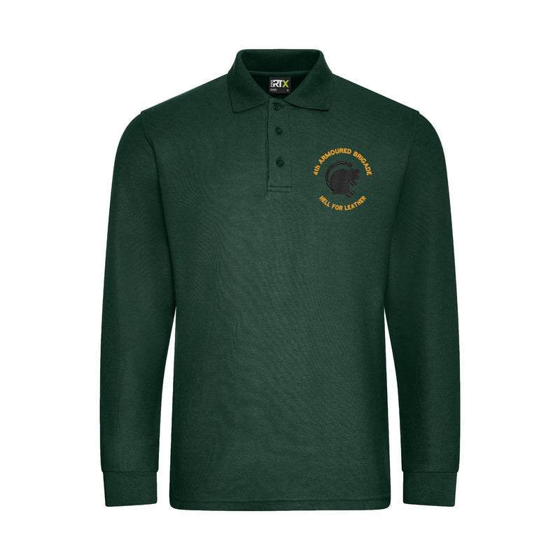4th Armoured Brigade Long Sleeve Polo Shirt
