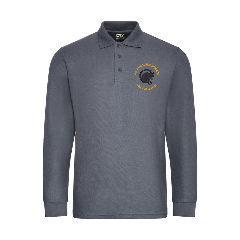 4th Armoured Brigade Long Sleeve Polo Shirt