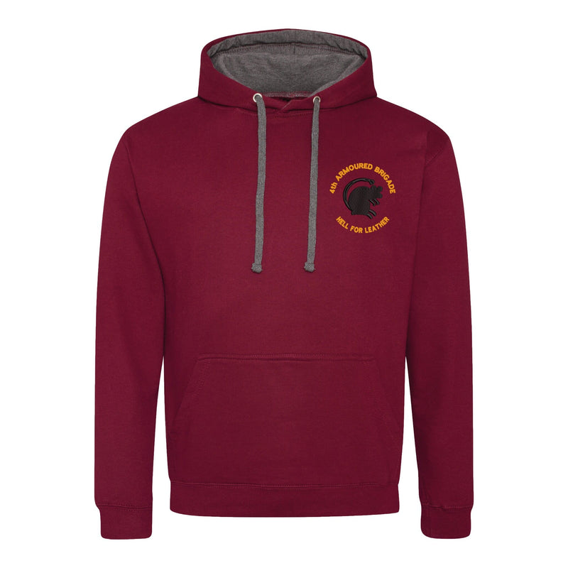 4th Armoured Brigade Varsity Contrast Hoodie