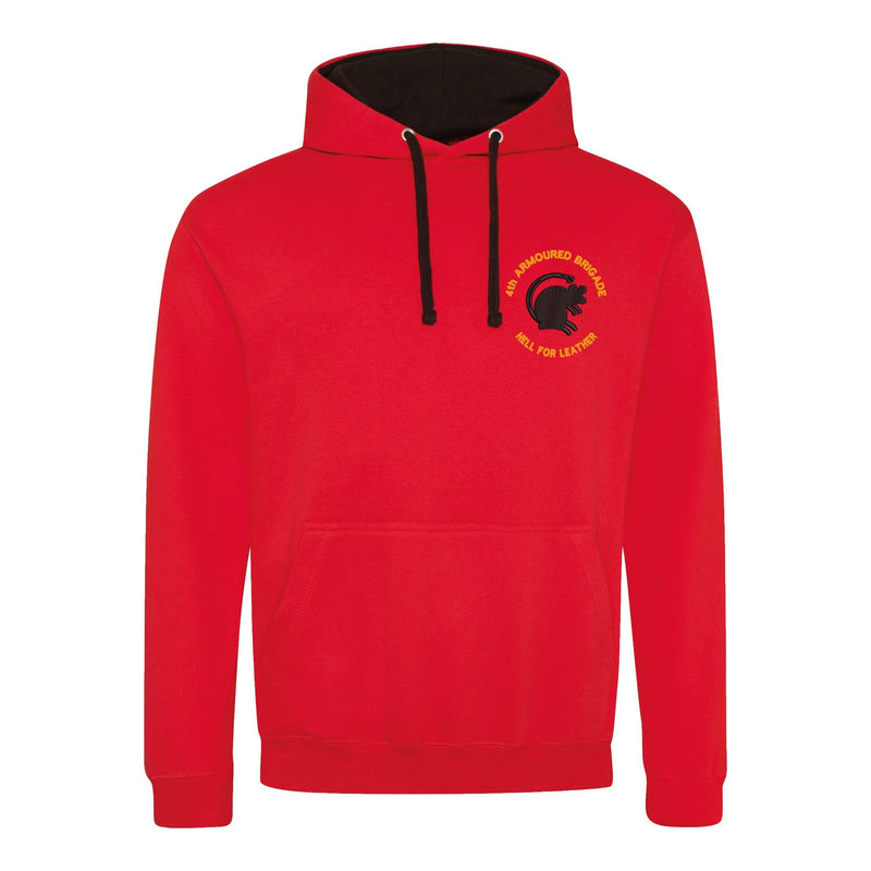 4th Armoured Brigade Varsity Contrast Hoodie