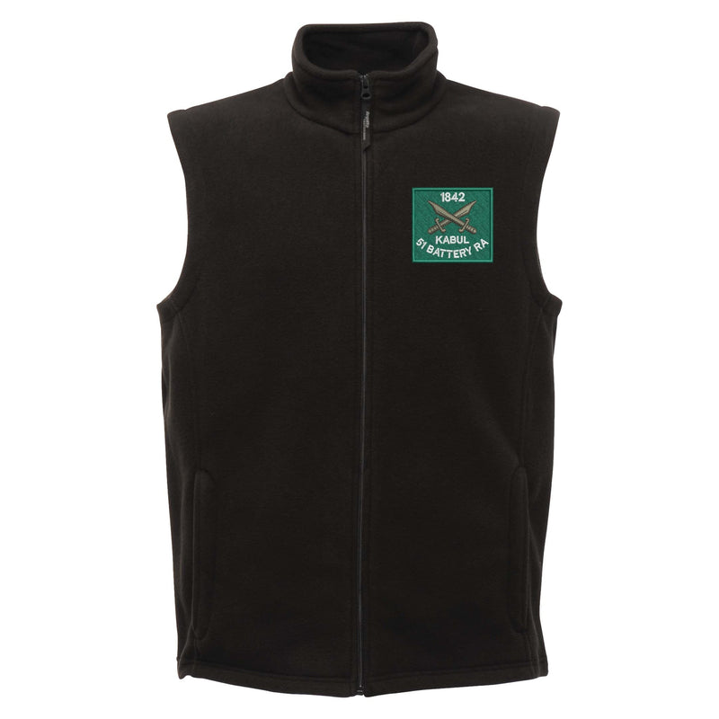 51 Battery Royal Artillery Regatta Fleece Bodywarmer