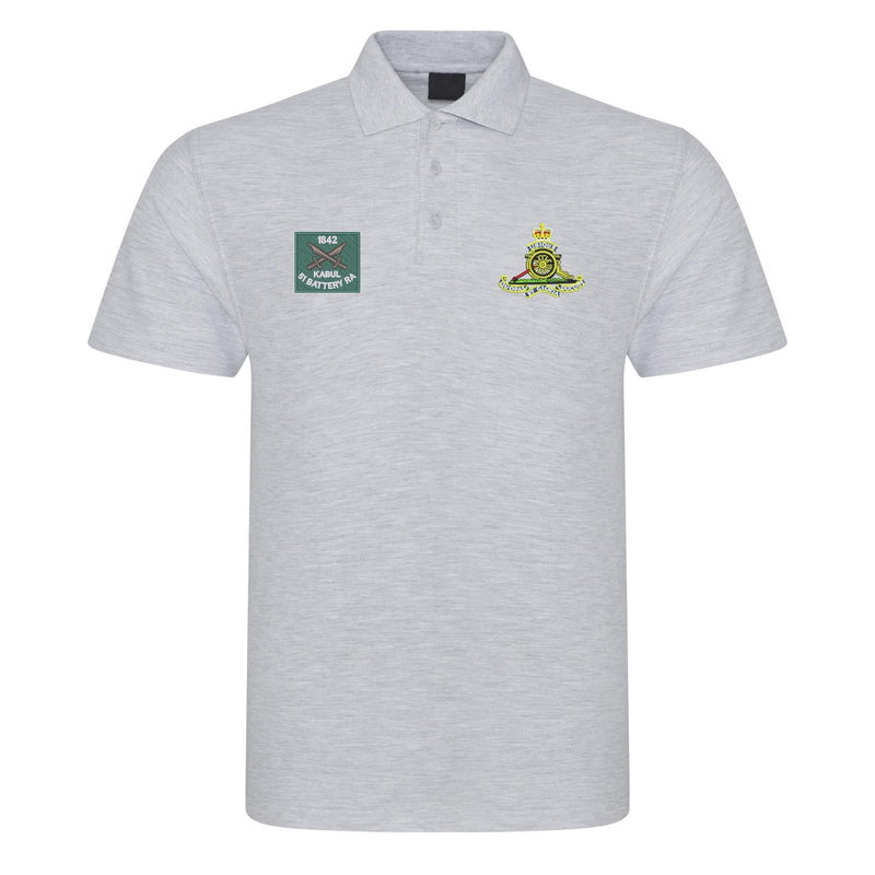 51 Battery Royal Kabul and Royal Artillery Badges Polo Shirt