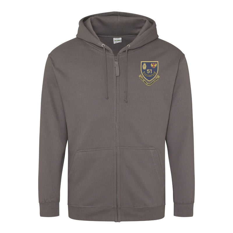 51 Ordnance Company - Royal Army Ordnance Corps Zipped Hoodie