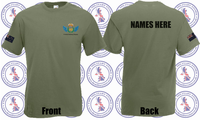 51 Aerial Delivery Platoon Cotton T-Shirt (Inc. Sleeve Emb.)