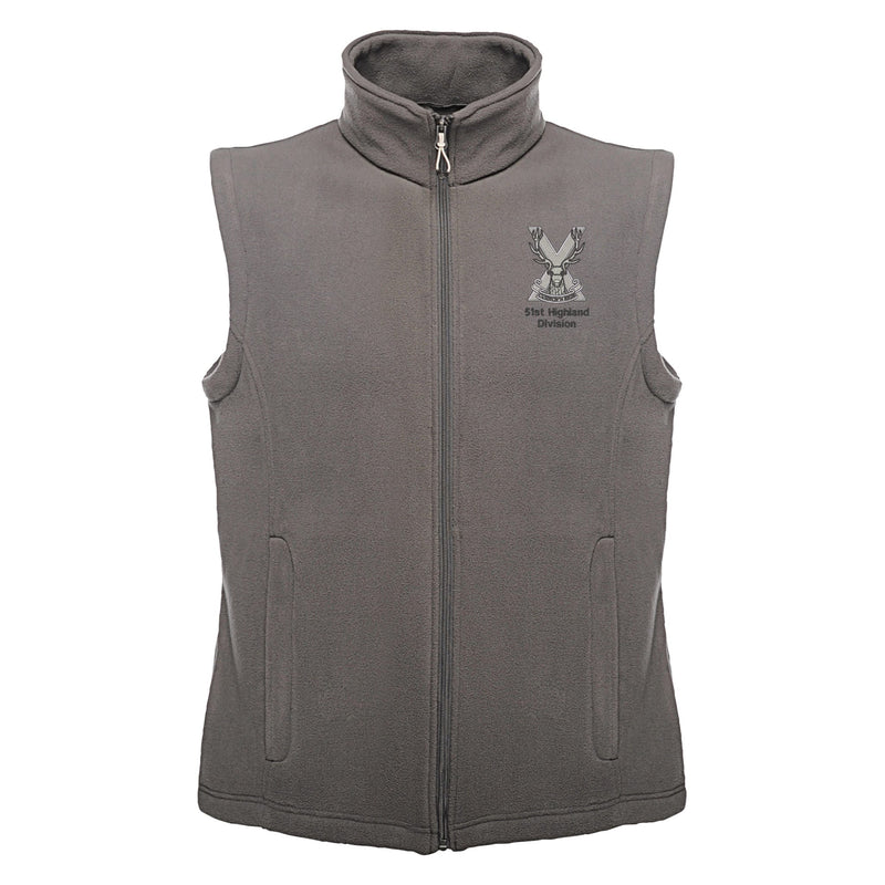 51st Highland Division Regatta Fleece Bodywarmer