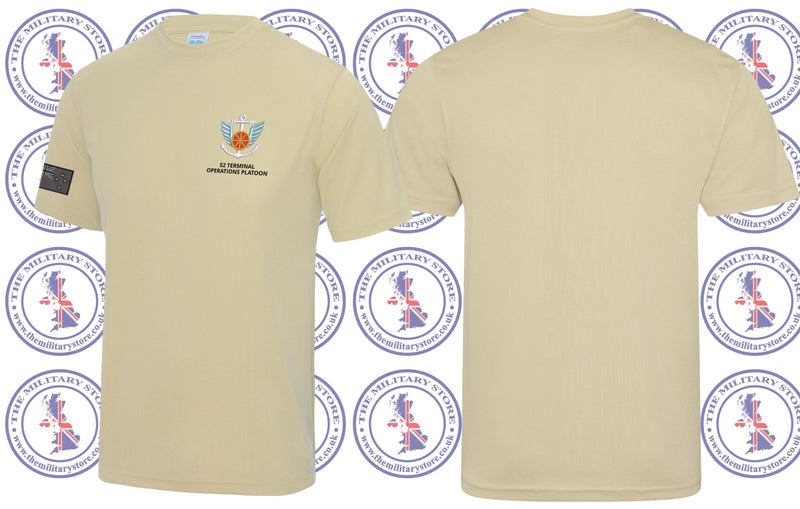 52 Terminal Operations Platoon Polyester T-Shirt (Inc. Sleeve Emb.)