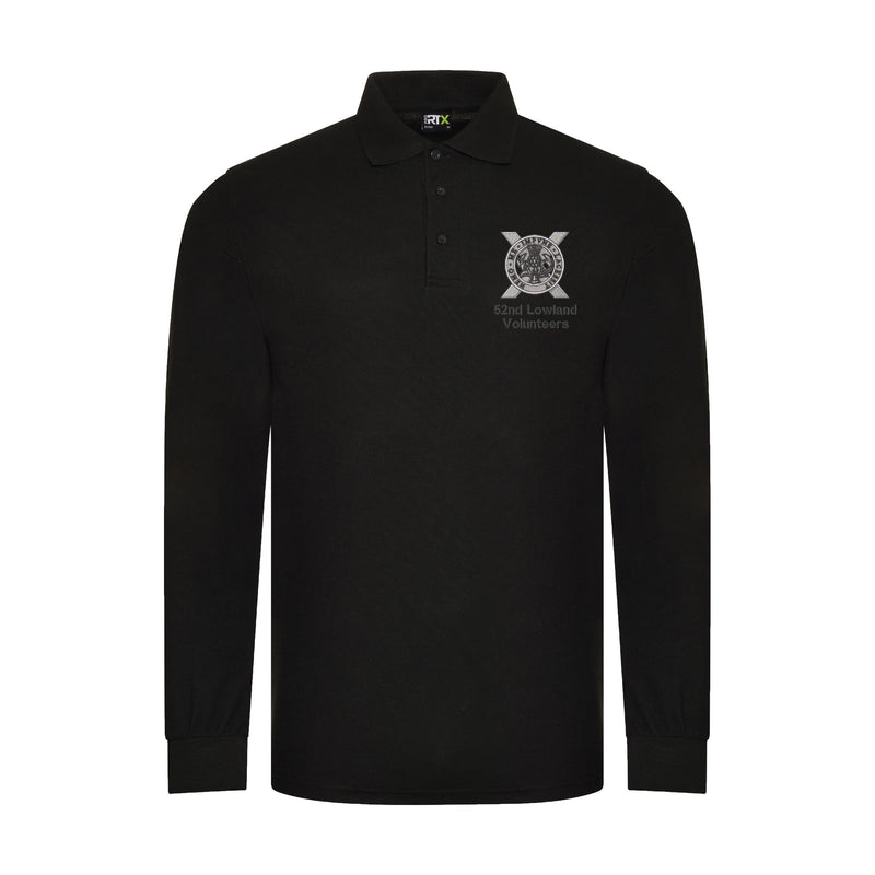 52nd Lowland Volunteers Long Sleeve Polo Shirt