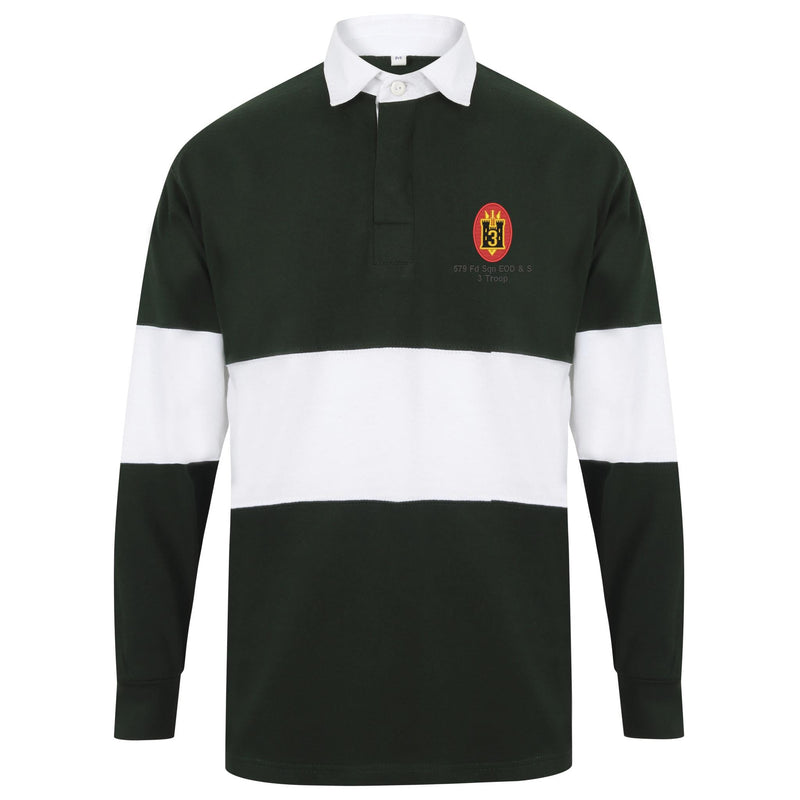 579 Fd Sqn EOD & S 3 Troop Long Sleeve Panelled Rugby Shirt