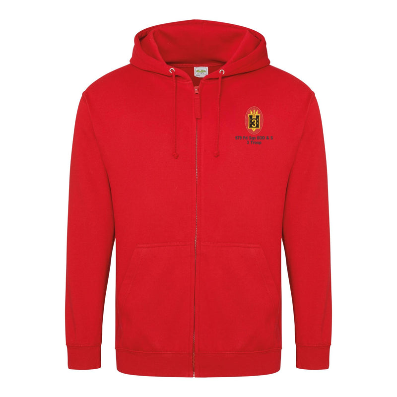 579 Fd Sqn EOD & S 3 Troop Zipped Hoodie