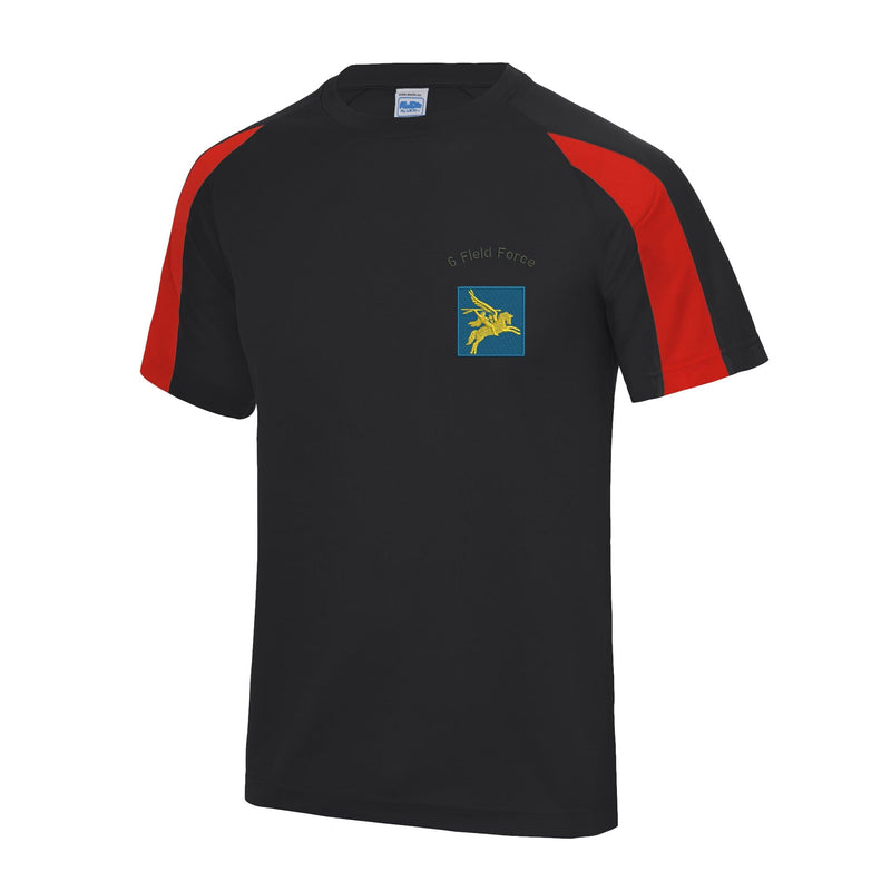 6 Field Force Contrast Polyester T-Shirt