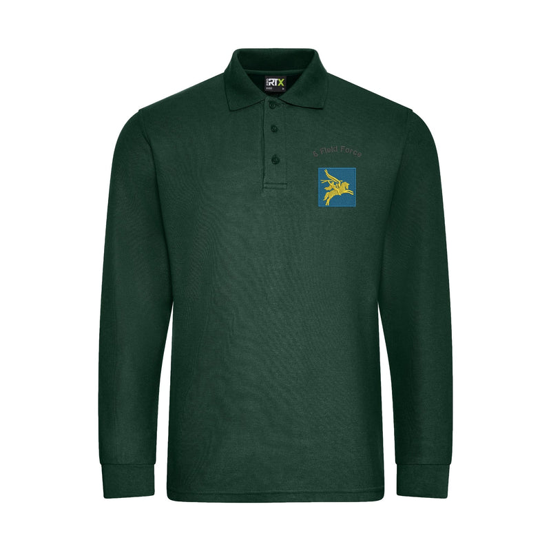 6 Field Force Long Sleeve Polo Shirt