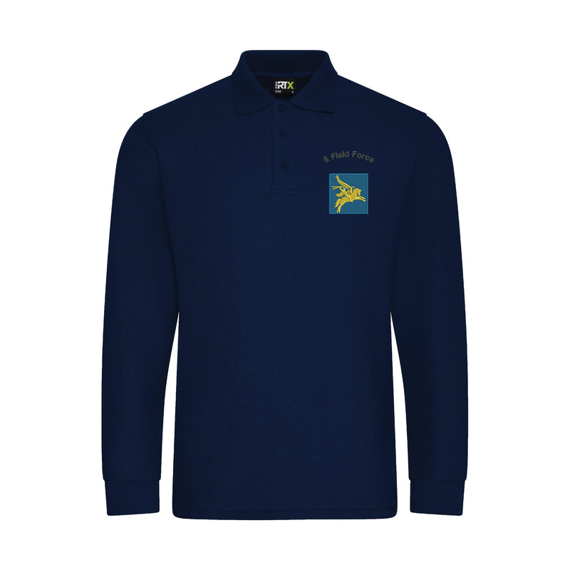 6 Field Force Long Sleeve Polo Shirt
