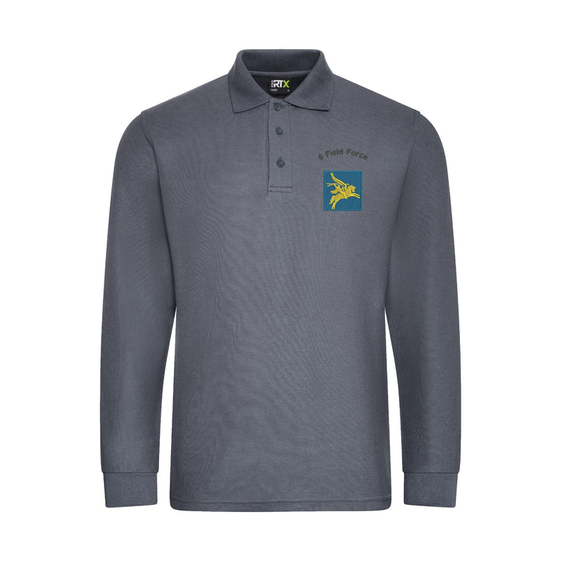 6 Field Force Long Sleeve Polo Shirt