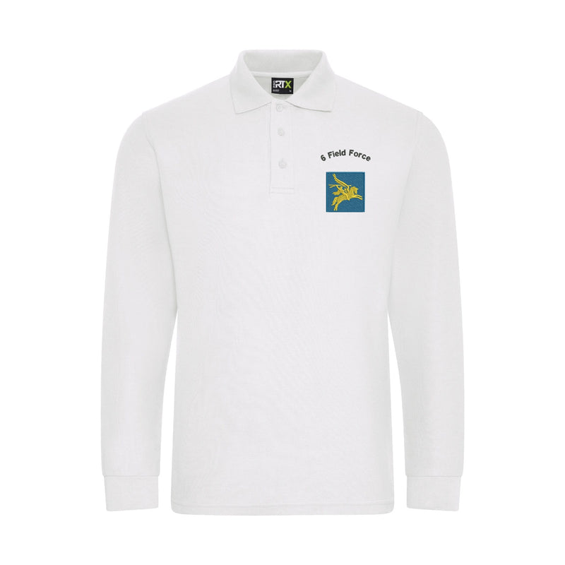 6 Field Force Long Sleeve Polo Shirt