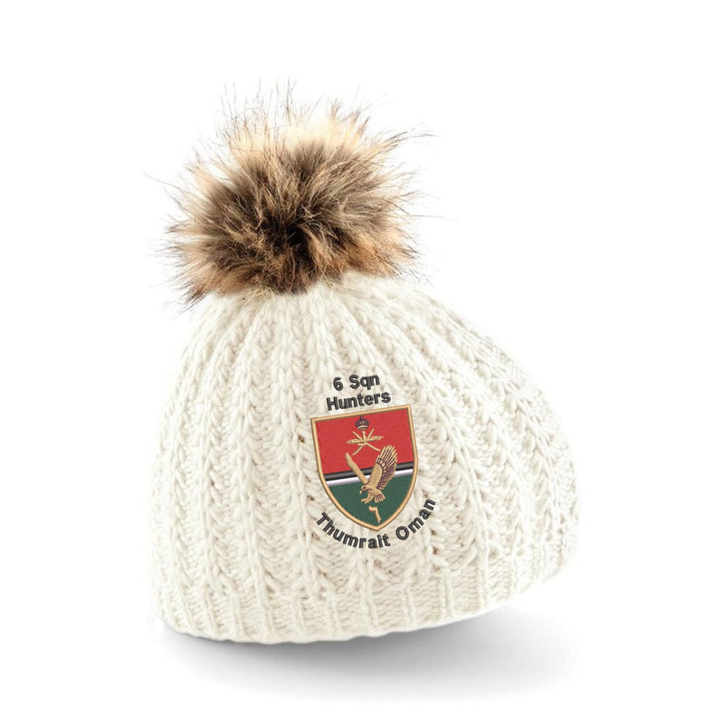 6 Sqn Hunters Thumrait Oman Pom Pom Beanie Hat