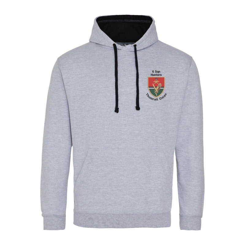 6 Sqn Hunters Thumrait Oman Varsity Contrast Hoodie