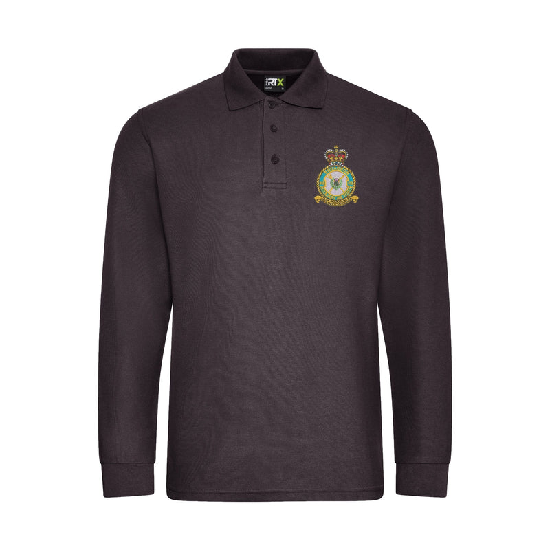 612 Squadron RAuxAF Long Sleeve Polo Shirt