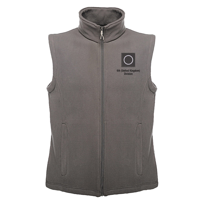 6th (United Kingdom) Division Regatta Fleece Bodywarmer