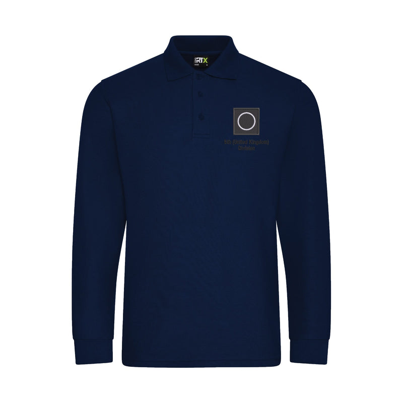 6th (United Kingdom) Division Long Sleeve Polo Shirt