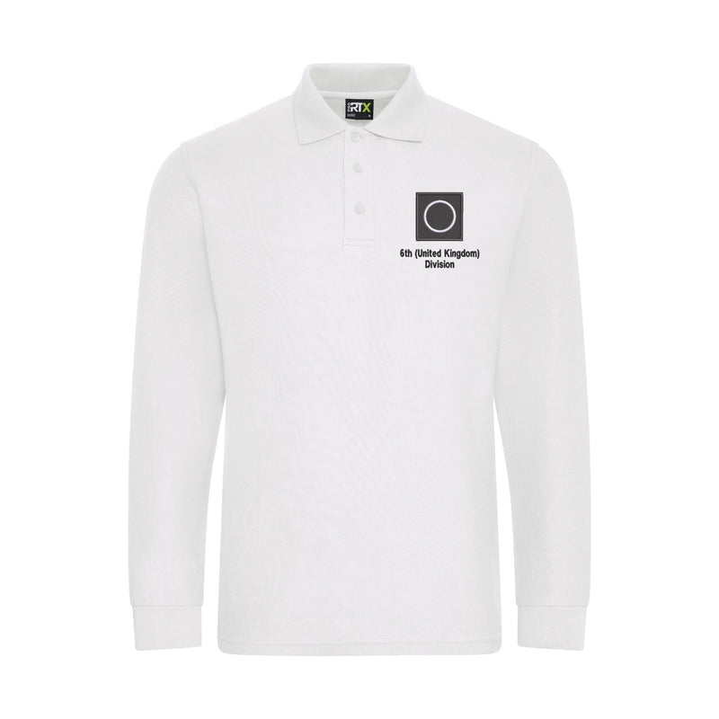 6th (United Kingdom) Division Long Sleeve Polo Shirt