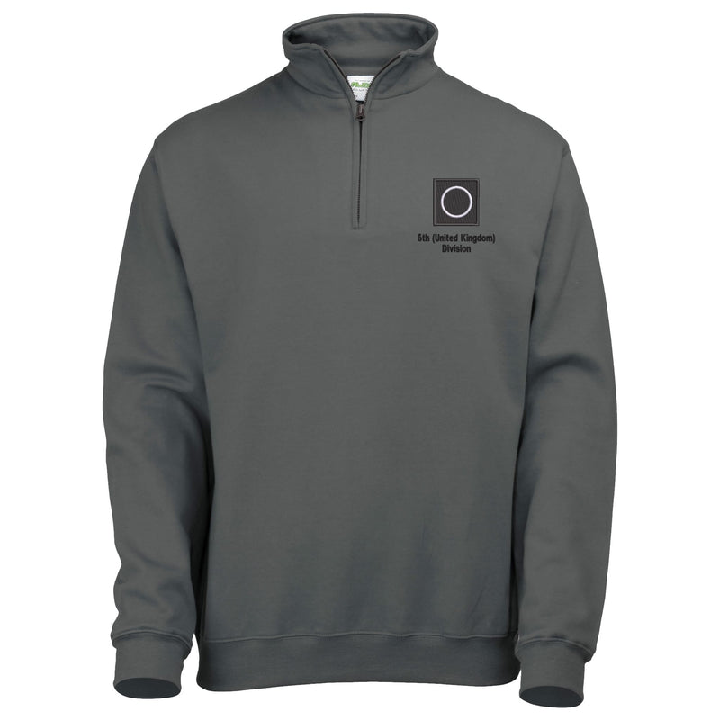 6th (United Kingdom) Division Quarter Zip Sweatshirt
