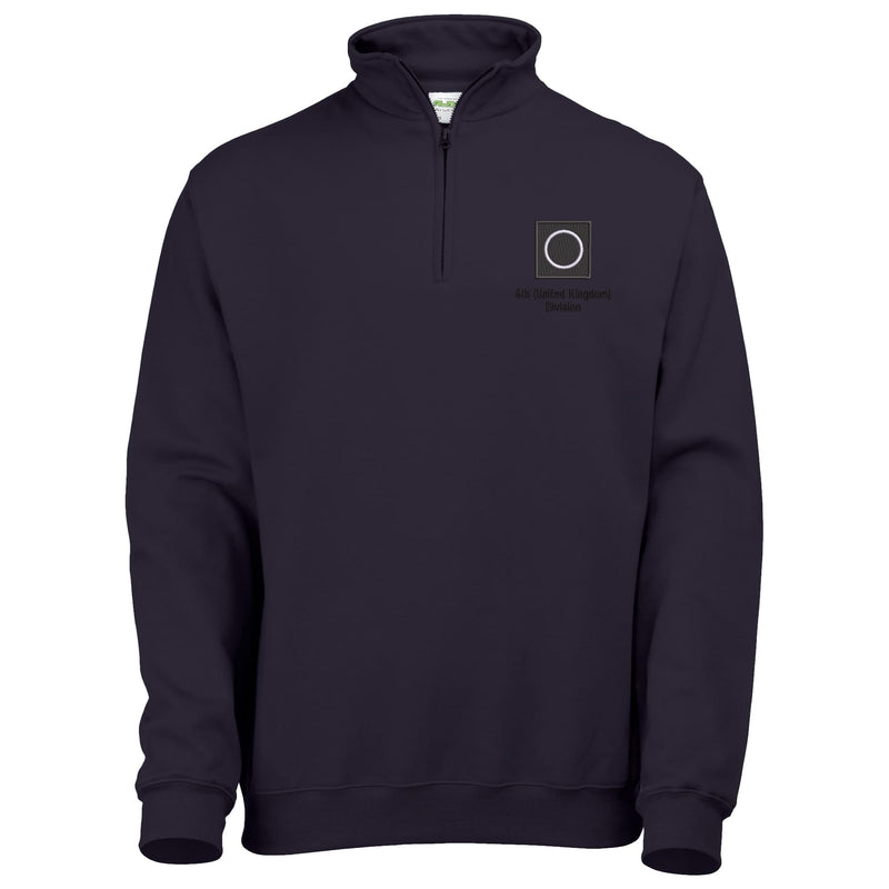 6th (United Kingdom) Division Quarter Zip Sweatshirt