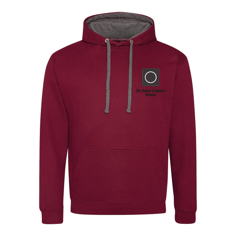 6th (United Kingdom) Division Varsity Contrast Hoodie