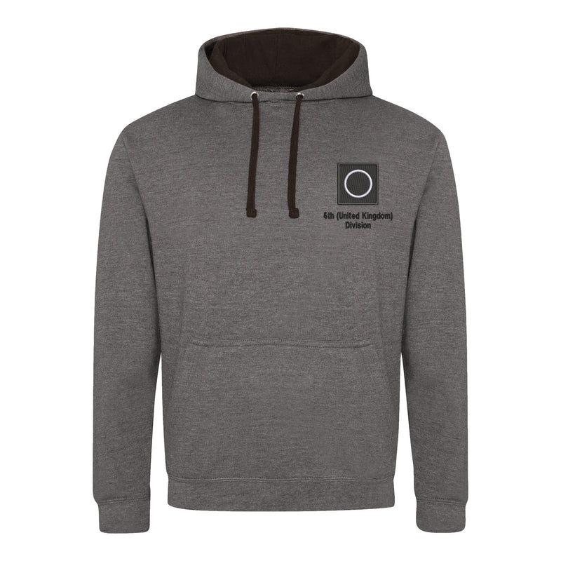 6th (United Kingdom) Division Varsity Contrast Hoodie