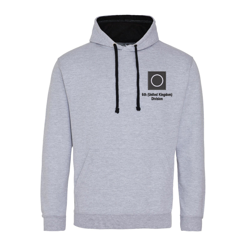 6th (United Kingdom) Division Varsity Contrast Hoodie