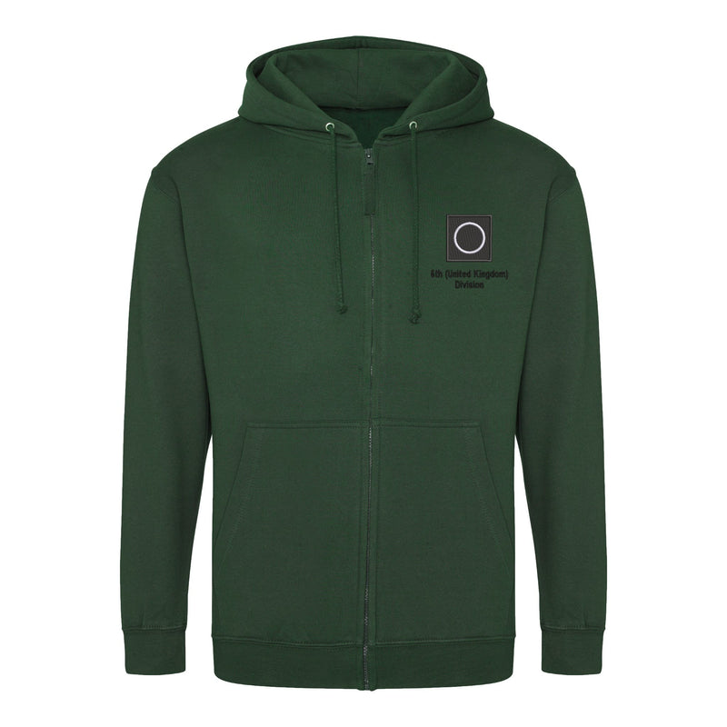 6th (United Kingdom) Division Zipped Hoodie