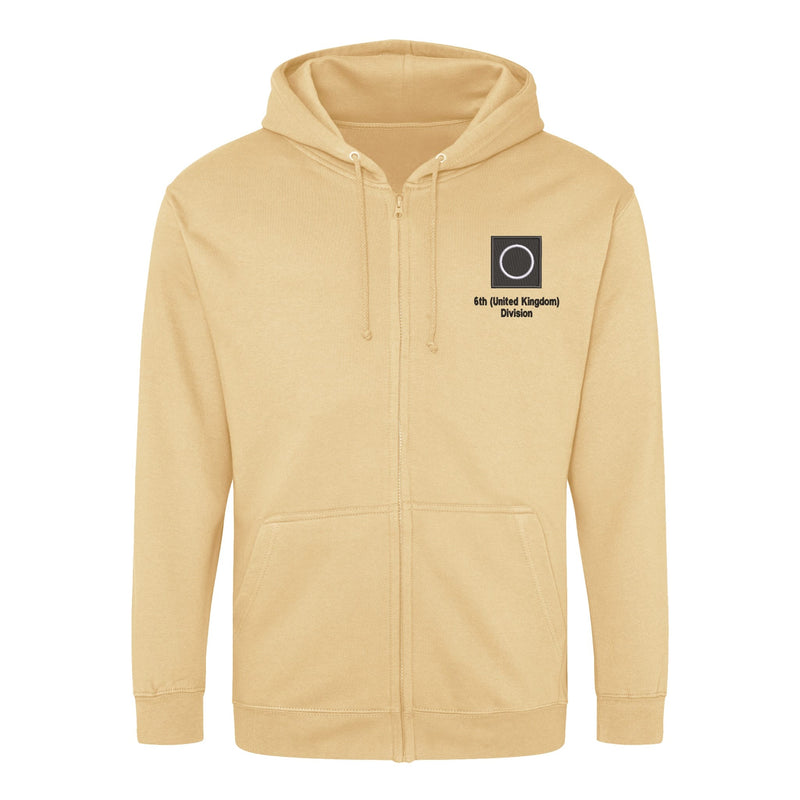 6th (United Kingdom) Division Zipped Hoodie