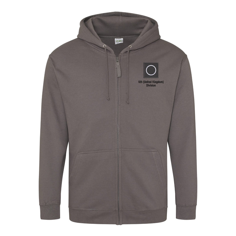 6th (United Kingdom) Division Zipped Hoodie