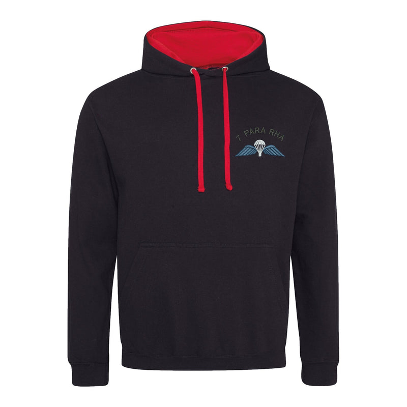 7 Para Artillery Wings Varsity Contrast Hoodie
