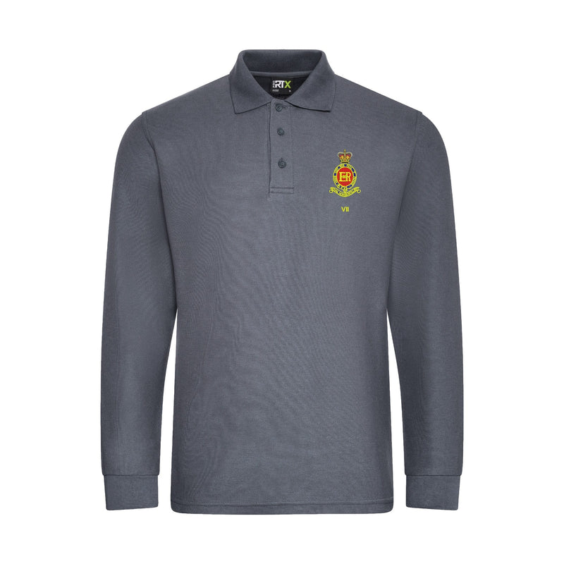 7 Para Royal Horse Artillery Long Sleeve Polo Shirt