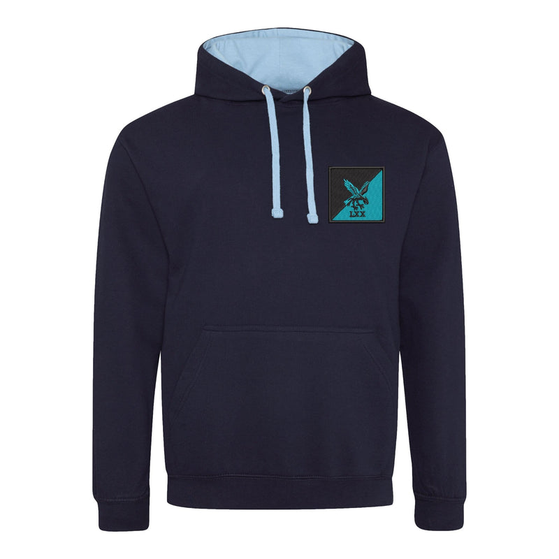 70 Field Company Varsity Contrast Hoodie