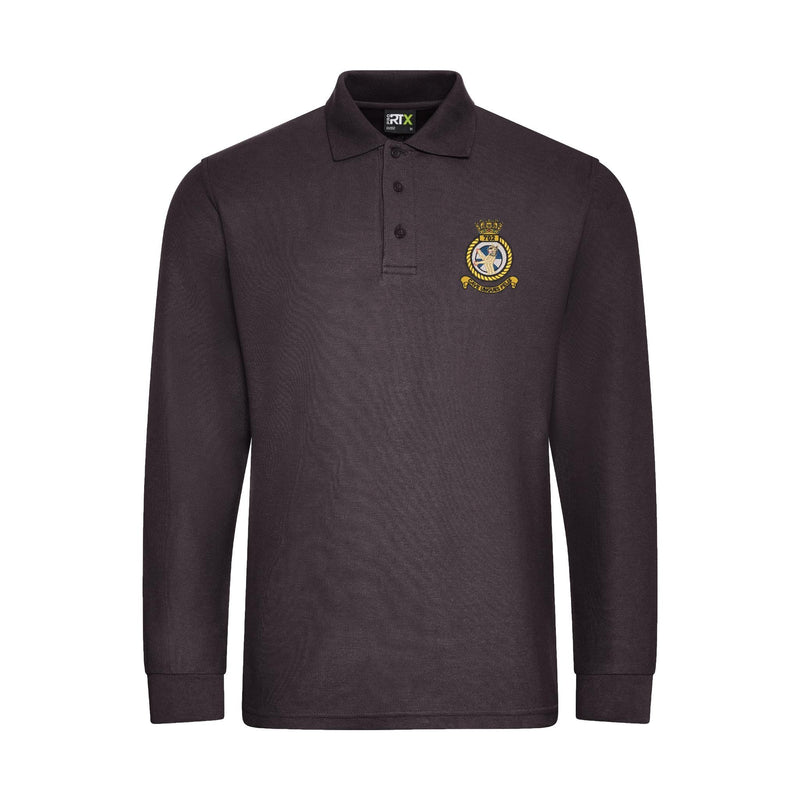 702 Naval Air Squadron Long Sleeve Polo Shirt