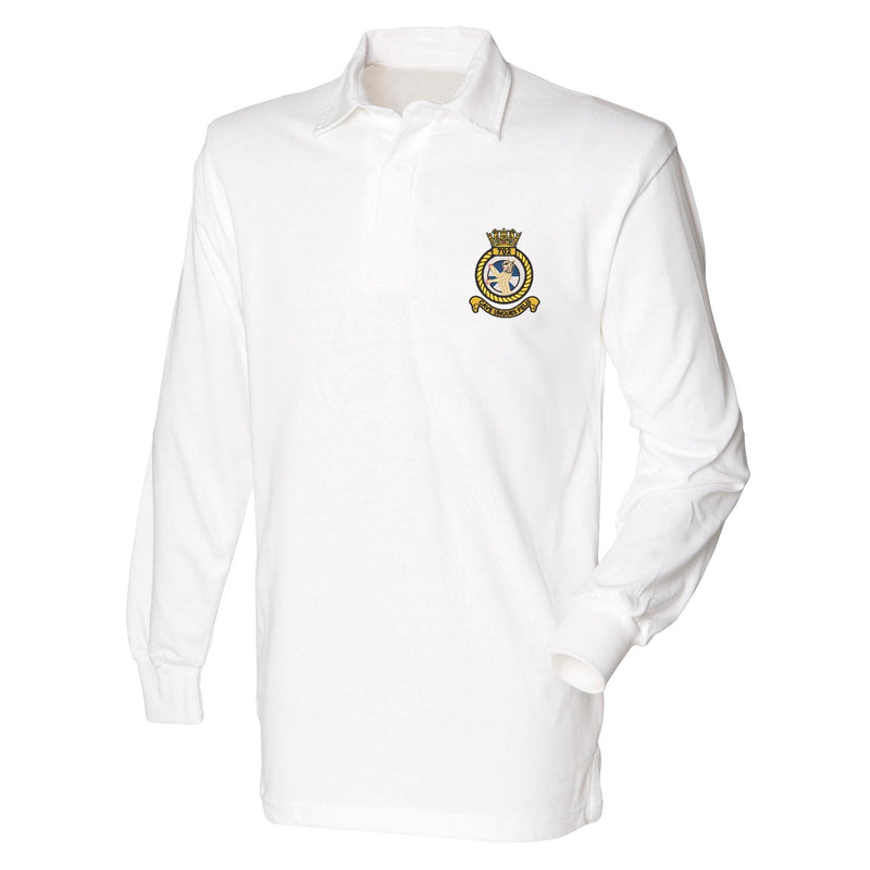 702 Naval Air Squadron Front Row Long Sleeve Rugby Shirt