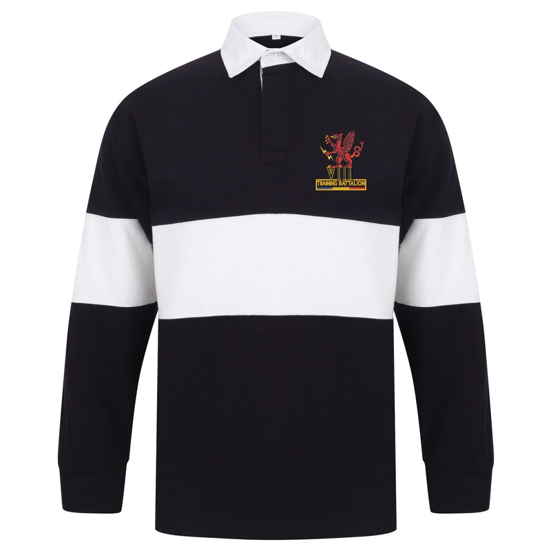 8 Training Battalion REME Long Sleeve Panelled Rugby Shirt