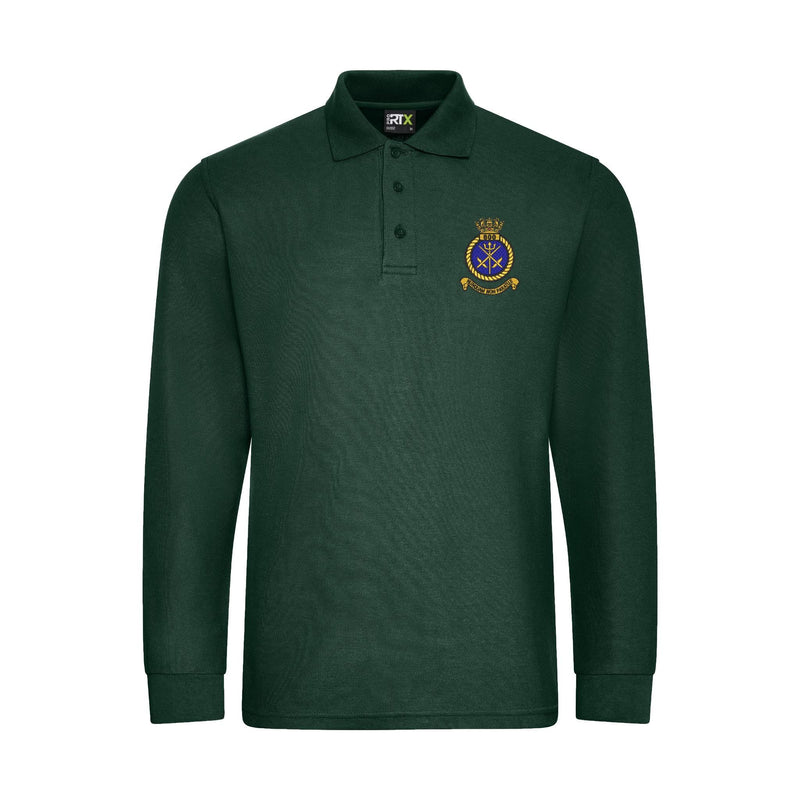 800 Naval Air Squadron Long Sleeve Polo Shirt