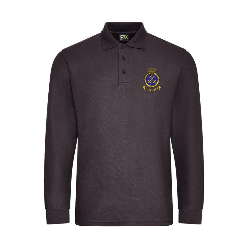 800 Naval Air Squadron Long Sleeve Polo Shirt