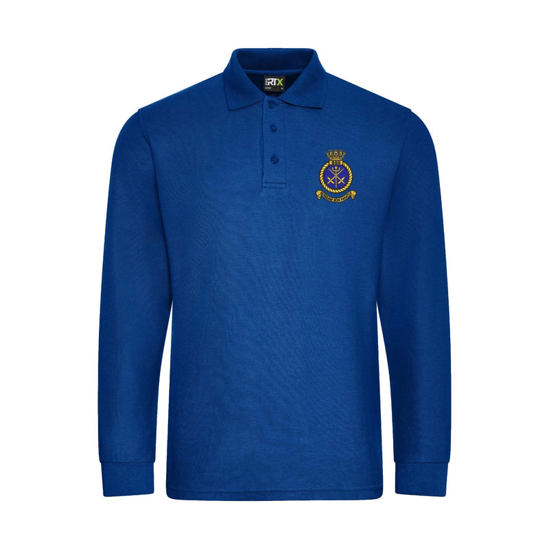 800 Naval Air Squadron Long Sleeve Polo Shirt