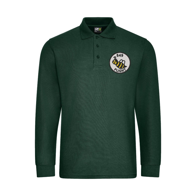 849 Squadron Flight B Long Sleeve Polo Shirt