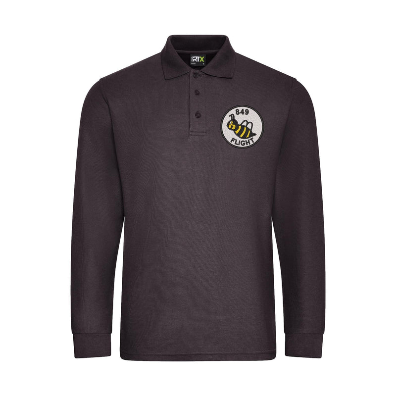 849 Squadron Flight B Long Sleeve Polo Shirt